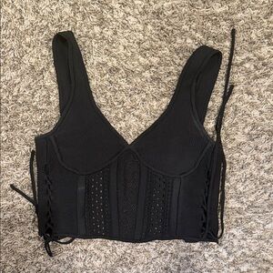 Urban Outfitters Black Corset Top